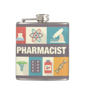 Professionele apotheker Iconisch ontworpen Heupfles (Voorkant)
