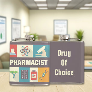 Professionele apotheker Iconisch ontworpen Heupfles