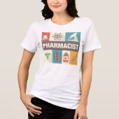 Professionele apotheker Iconisch ontworpen Tri-Blend Shirt (Voorkant)