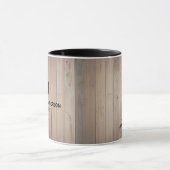 Professionele architect Monogram Initiaal Houten l Mok (Midden)