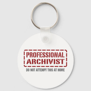 Professionele archivist sleutelhanger