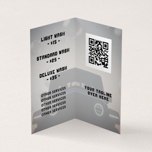 Professionele auto bij schemering afbeelding visitekaartjes (Binnen)