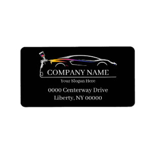 Professionele Auto Body Paint Shop Automobiel Etiket