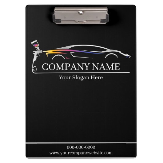 Professionele Auto Body Paint Shop Automobiel Klembord (Voorkant)