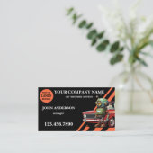 Professionele auto mechanische diensten visitekaartje (Staand voorkant)