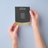 Professionele auto met automatische informatie ove flyer (Hand)