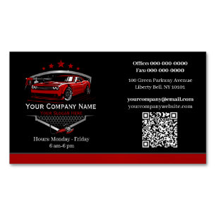Professionele Autodetailing Autowasbedrijf Magnetisch Visitekaartje