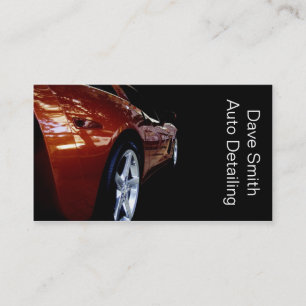 Professionele autodetaillist visitekaartje