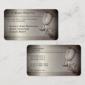 Professionele automatische lichaamsverf | Sepia Visitekaartje (Voorkant / Achterkant)