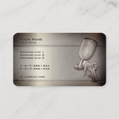 Professionele automatische lichaamsverf | Sepia Visitekaartje (Achterkant)