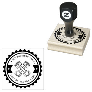 Professionele automonteur rubberstempel