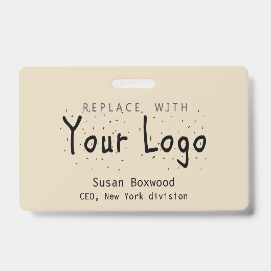 Professionele badge - aangepaste Logo - vervangend (Voorkant)