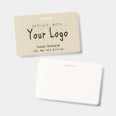 Professionele badge - aangepaste Logo - vervangend (Voor- en achterkant)