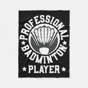 Professionele Badminton Speler Shuttle Gift T-shir Fleece Deken