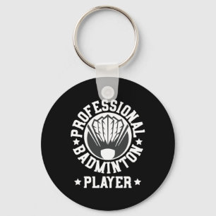 Professionele Badminton Speler Shuttle Gift T-shir Sleutelhanger