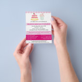 Professionele Bake Sale Fondsenwerving Flyer (Hand)