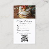 Professionele Bakkerij Foto QR Code Visitekaartje (Achterkant)