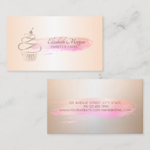 Professionele Bakkery met Kwaststreek Cupcakes Visitekaartje