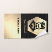 Professionele Barber Shop zwart & goud Barber Hand Handdoek (Handdoek)