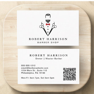 Professionele Barbershop Barber QR Code Visitekaartje
