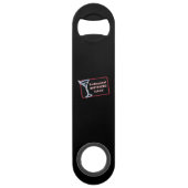 Professionele Bartender School Logo Bottle Opener Speed Flessenopener (Voorkant)