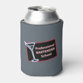 Professionele Bartender School Logo Koelbox Blikjeskoeler (Blikje Voorkant)