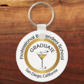 Professionele Bartender School Sleutelhanger (Voorkant)