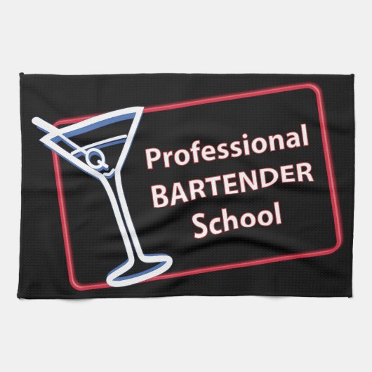 Professionele Bartending School Bar Handdoek (Horizontaal)