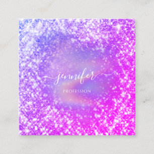 Professionele Beauty Make-up Artiest Glitter Spark Vierkante Visitekaartje