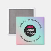 Professionele bedankt Aangepaste grafische pasta-g Magneet (Voorkant / Achterkant)