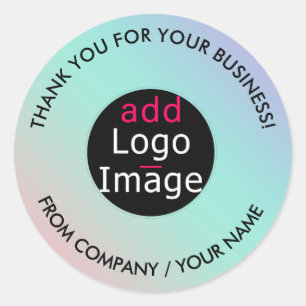 Professionele bedankt Aangepaste grafische pasta-g Ronde Sticker