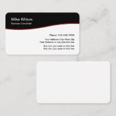 Professionele bedrijfsconsultant visitekaartje (Voorkant / Achterkant)