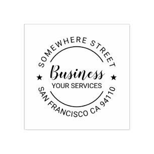 Professionele bedrijfsnaam Adres Rubberstempel