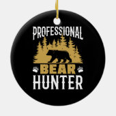 Professionele Beer Hunter Keramisch Ornament (Achterkant)