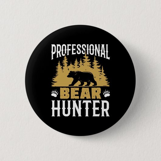 Professionele Beer Hunter Ronde Button 5,7 Cm (Voorkant)