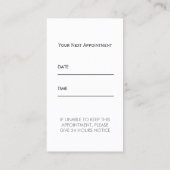 Professionele benoeming tandarts afsprakenkaartje (Achterkant)