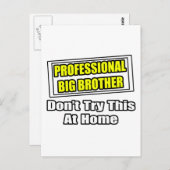 Professionele Big Brother...Joke Briefkaart (Voorkant / Achterkant)