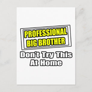 Professionele Big Brother...Joke Briefkaart