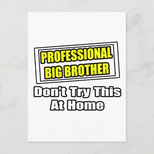 Professionele Big Brother...Joke Briefkaart (Voorkant)