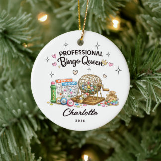 Professionele Bingo Koningin Ornament