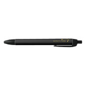 Professionele Black and Gold Script Classy MS Zwarte Inkt Pen (Bodem)