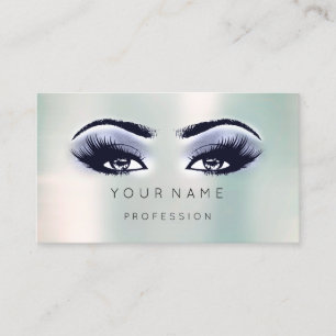 Professionele blauwe kiep Minimale zijde Eyelash Visitekaartje