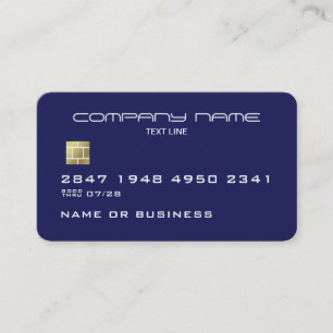 Professionele Blauwe Nep Creditcard Visitekaartje