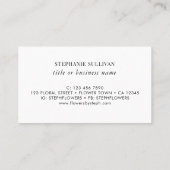 Professionele Bloemen Visitekaartje (Achterkant)