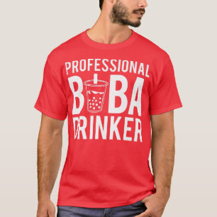 Professionele Boba Drinker Bubble Tea Premium T-shirt