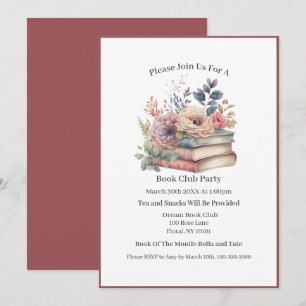 Professionele boekenwurm, boekenclub kaart