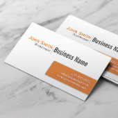 Professionele boekhouder Oranje Etiket Boekhouder Visitekaartje