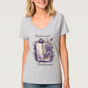 Professionele boekworm t-shirt