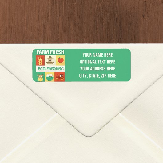 Professionele boer Iconisch Ontworpen Etiket