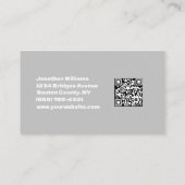 Professionele boom trimmen service QR-code Visitekaartje (Achterkant)